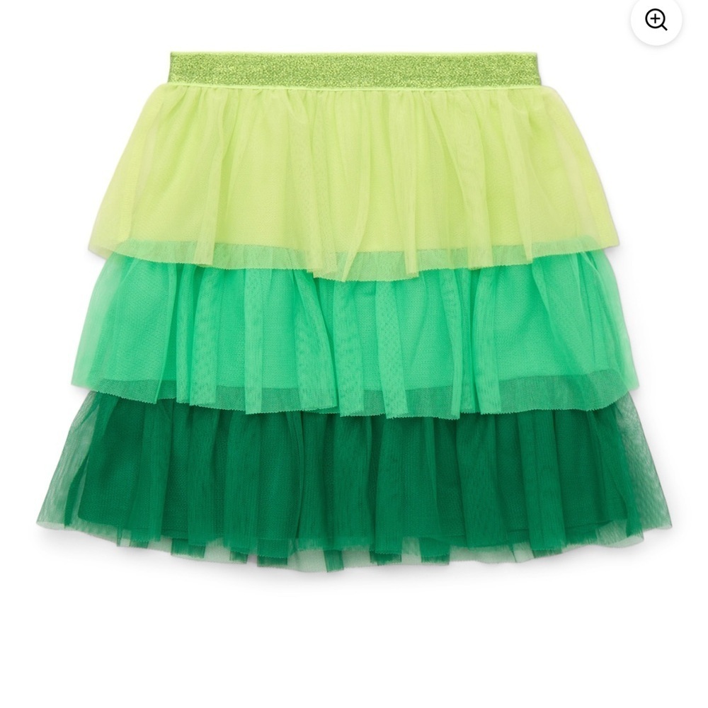 St patrick’s Day tiered mesh girls skirt Green Layered Tulle Skirt